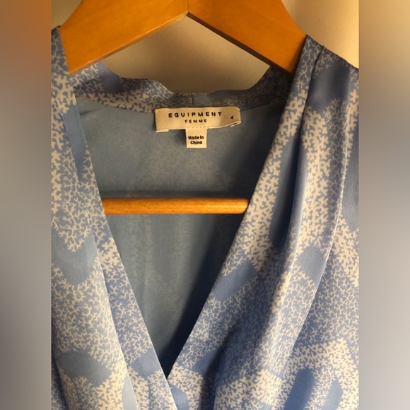 Equipment Fanetta Wrap Dress, - Picture 8 of 8